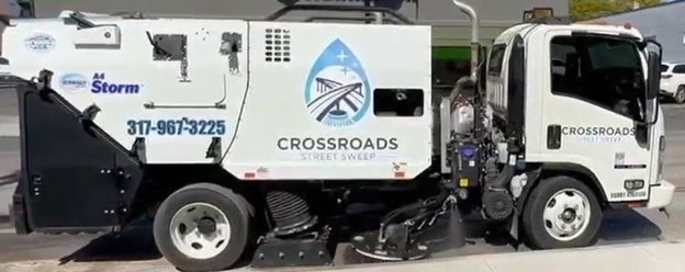 Crossroads Street Sweep — truck photo from the 1-800-SWEEPER member profile.