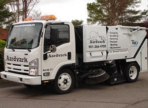 Aardvark Sweeping Services LLC. — truck photo from the 1-800-SWEEPER member profile.
