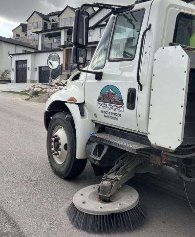 Harris Brothers Power Sweeping — truck photo from the 1-800-SWEEPER member profile.