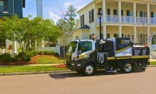 United Sweeping Services — truck photo from the 1-800-SWEEPER member profile.