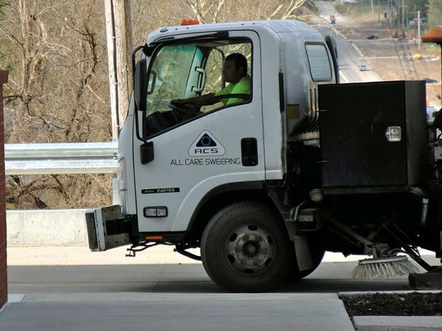 All Care Sweeping — truck photo from the 1-800-SWEEPER member profile.